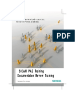 SICAM PAS Training Documentation Review Training: Siemens Power Academy TD