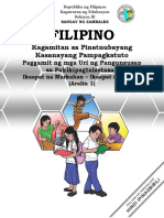 Filipino4 Q4 W4 A1 Paggamit NG Mga Uri NG Pangungusap FINAL