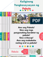 Aralin 2 - Natalo Rin Si Pilandok at Ang Kaligirang Pangkasaysayan NG Pabula