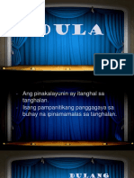 Aralin 5- Dulang Panlansangan at Mga Pangungusap na Walang Paksa