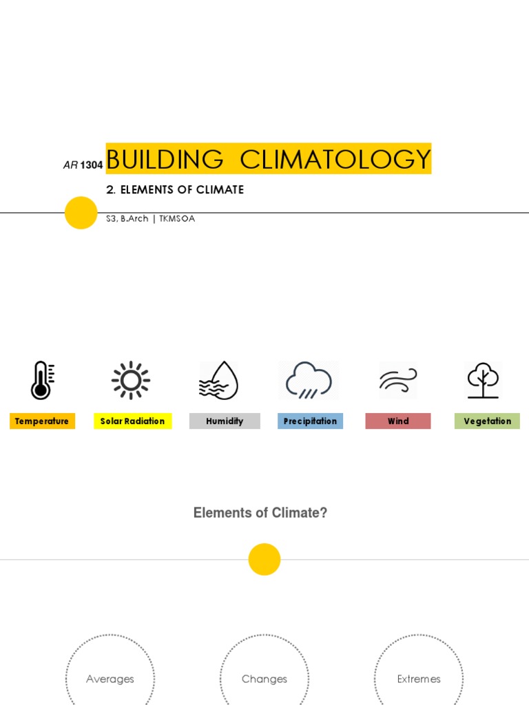 Climatology - 2 - Elements of Climate | PDF | Humidity | Wound