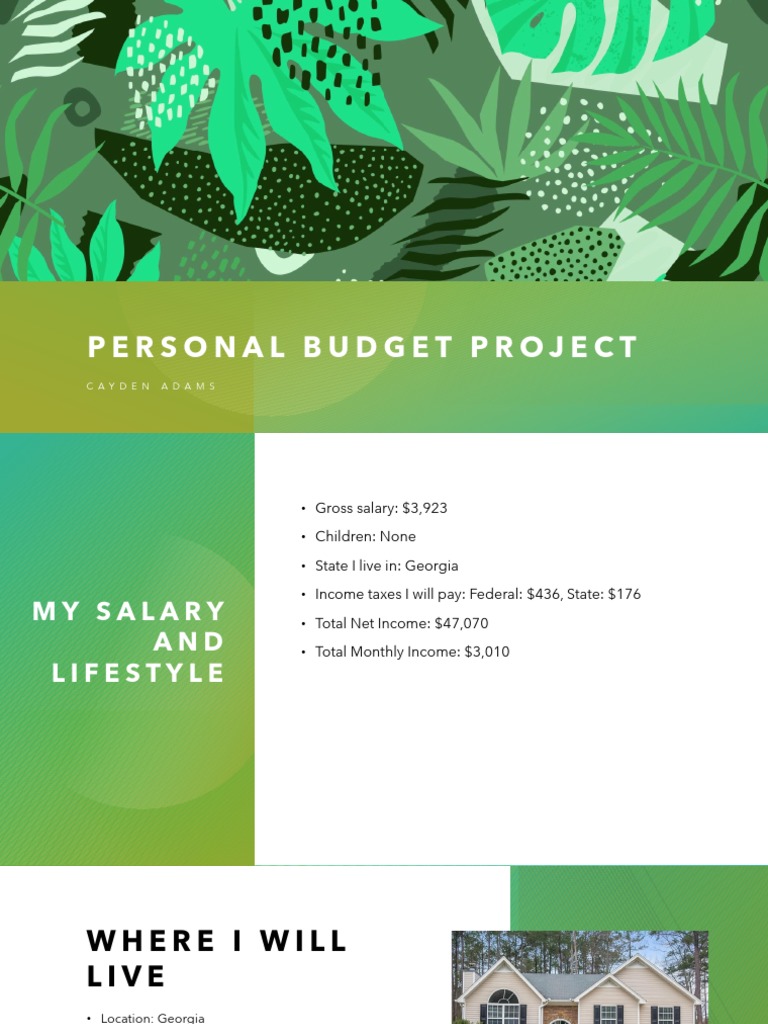 Personal Budget Project PDF