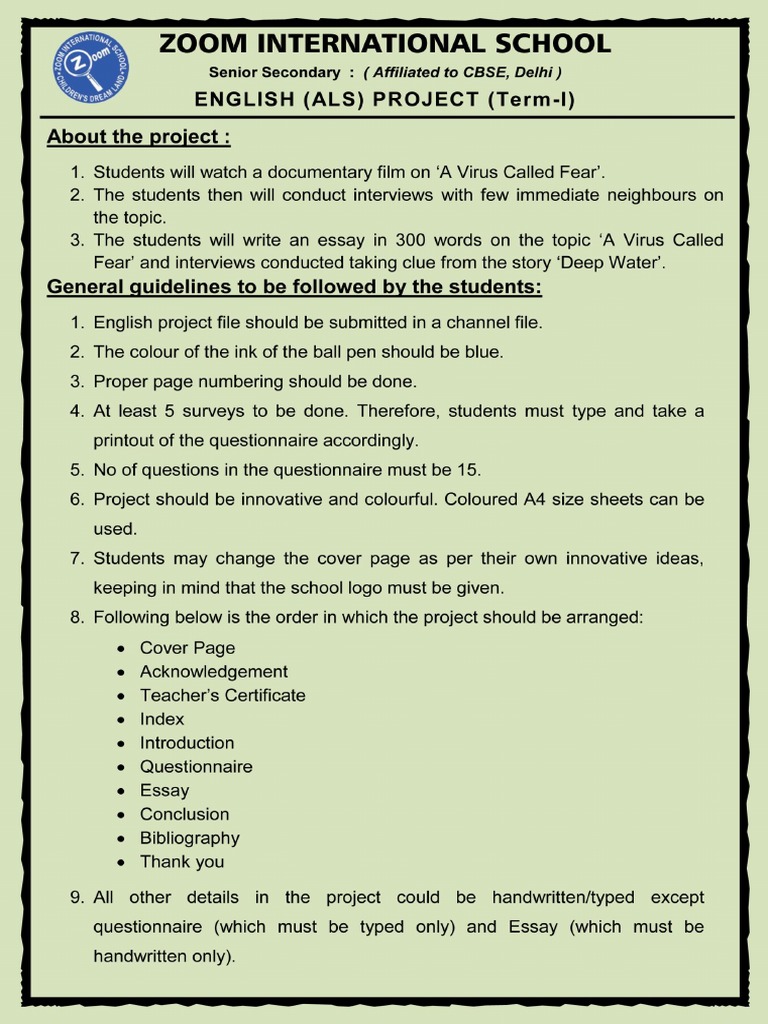 2250english Project ASL XII | PDF