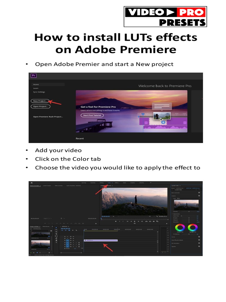 How To Install LUTs Effect On Adobe Premiere PDF