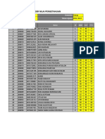 Legger Nilai Pengetahuan: Kelas: Semester: Madrasah: Tahun Ajaran