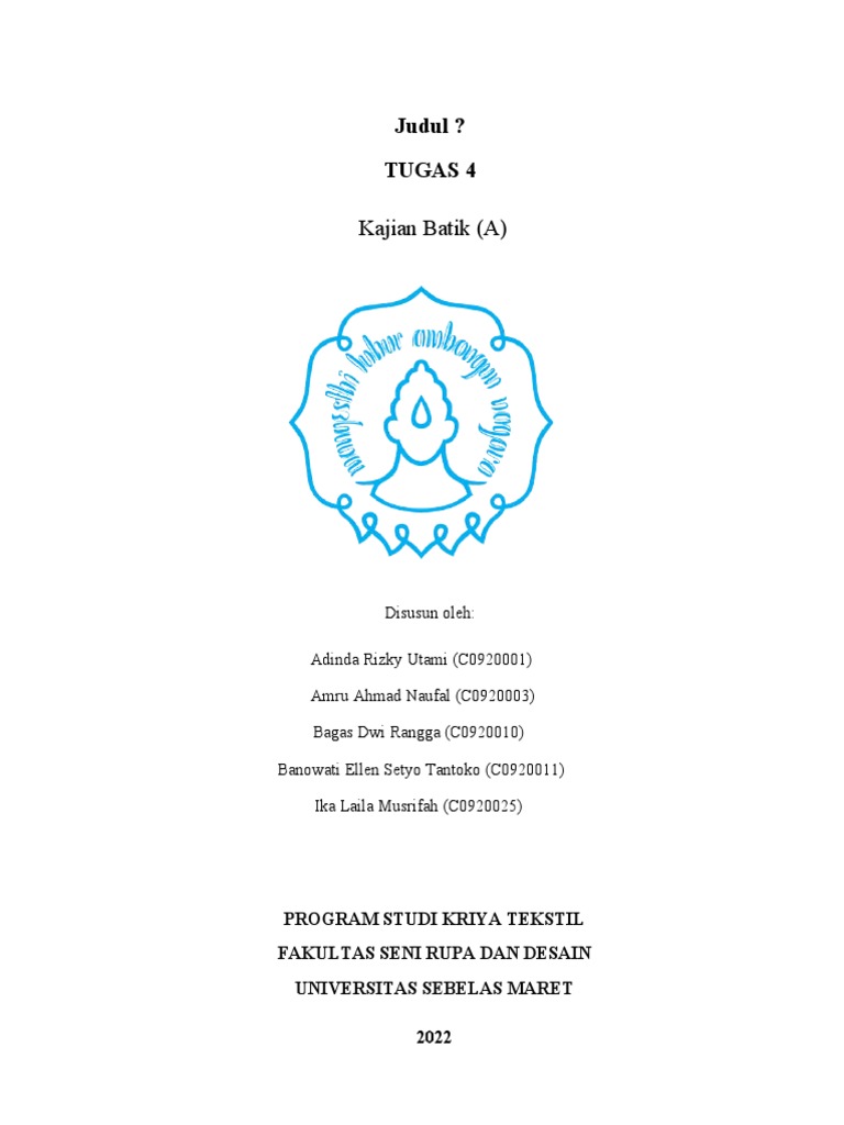 Tugas 4 Kajian Batik Kelompok Pdf