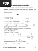 Maths Remedial Exam (2015) | PDF | Function (Mathematics) | Integral