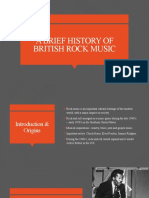 A Brief History of British Rock Music