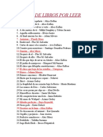 Lista de Libros Por Leer