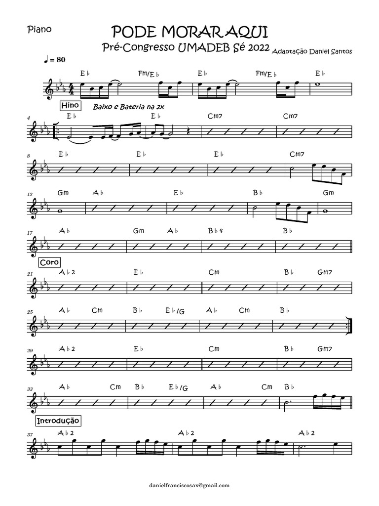 PODE MORAR AQUIPiano PDF