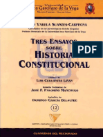 Tres Ensayos Sobre Historia Constitucional