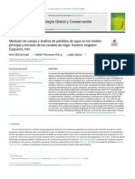 Medición de Campo y Análisis de Pérdidas de Agua en Los Niveles Principal y Terciario de Los Canales de Riego.