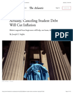 Student Debt & Inflaction 