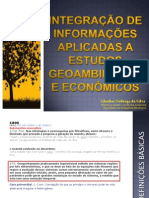 Integração de informações aplicada a estudos geoambientais e econômicos