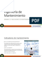 Presentación Semana 13 Ing. de Mantenimiento Indicadores de Mantenimiento 2022-I