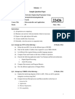 Scheme - I Sample Question Paper: I. Instruction Set Ii. Applications Iii. Memory Organization. I/O Compatibility