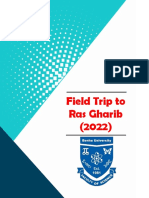 The Cover Report of The Field Trip To Ras Gharib, Egypt