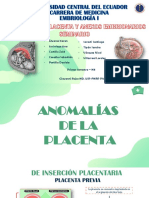 Anomalías de Placenta y Anexos - Diapositivas