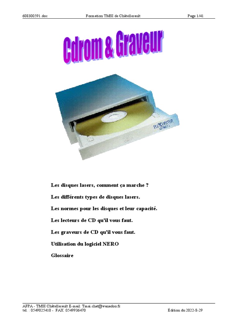 CD Rom & Graveur | PDF | Disque compact | DVD