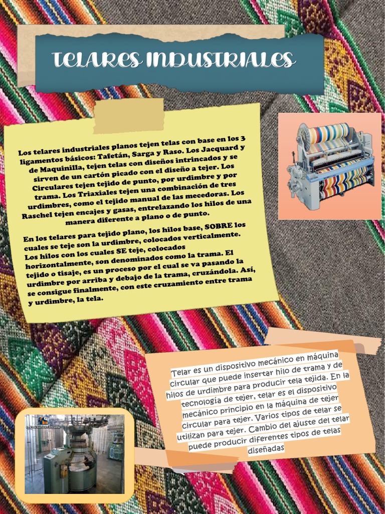 Tipos de Telares Industriales y Usos | PDF | Telar | Textiles