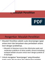 3 - Masalah Penelitian