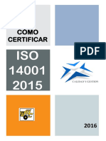 Como Certificar ISO 14001 - 2015