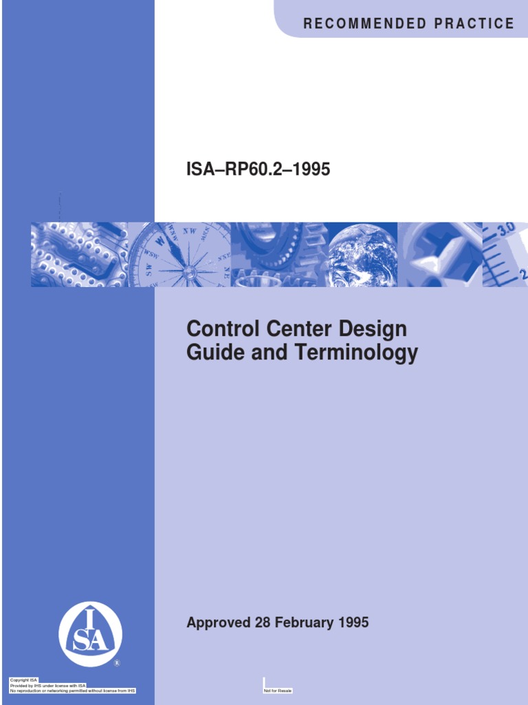 Control Center Design Guide and Terminology: ISA-RP60.2-1995 | PDF ...