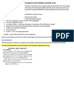 Criteria For Mass Concrete Placements and Thermal Control Plan