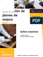 Elaboración de Plan de Mejora