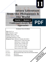 Module 4 - 21st - Contextual Literary Reading Approaches