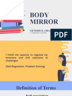 Body Mirror: Genesis D. Oraa