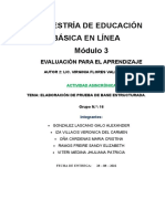 Tarea 3 - Evaluación Base Estructurada