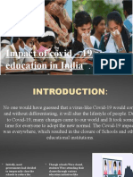 Impact of Covid - 19 On Education in India