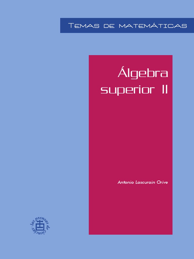 Algebra Superior 2 - Lascurain | PDF | Número Real | División (Matemáticas)