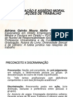 Discriminação e Assédio Moral Nas Relações de Trabalho