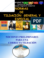 Normas generales y especiales de tildación