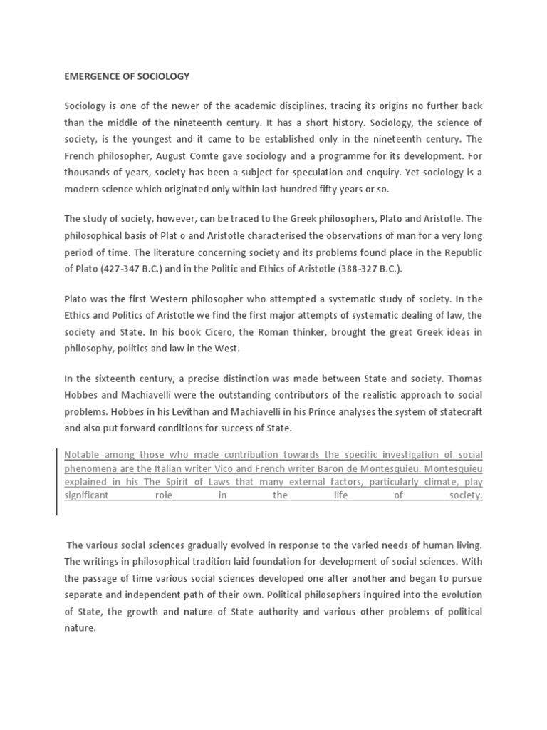 Scope Of Sociology Notes