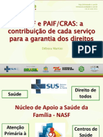 Slides - NASF e CRAS-PAIF - A Contribuição de Cada Serviço para A Garantia Dos Direitos