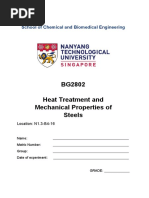 BG2802 Heat Treatment and Mechanical Properties of Steels