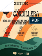 Cordillera Certificado