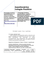 Questionários Psicologia Positiva