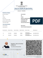 Indian COVID-19 Vaccination Certificate