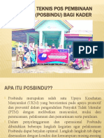 Petunjuk Teknis Pos Pembinaan Terpadu (Posbindu)