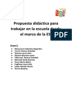 Propuesta Didáctica para Trabajar en La Escuela Desde El Marco de La ESI