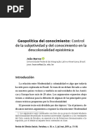 ARTs y CAP Libro Sobre Geopolítica Del Conocimiento, Capitalismo Académico y Violencia Epistémica