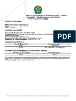 Instituto Chico Mendes de Conservação Da Biodiversidade - Icmbio Protocolo Digital - Recibo Da Solicitação #091842.0053984/2022
