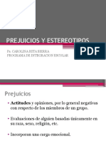 PREJUCIOS Y ESTEREOTIPOS 