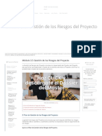 Gestión de Riesgos Del Proyecto