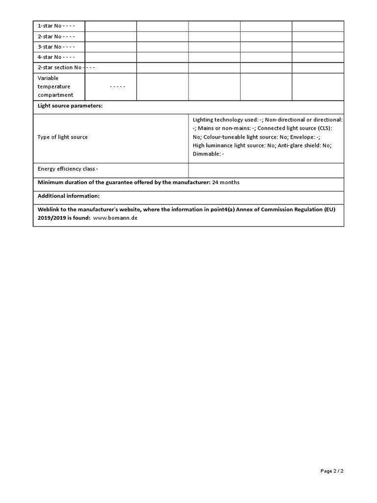 Usda Product Information Sheet
