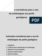 Intruções normativas para uso de sibologia em seçções geológicas